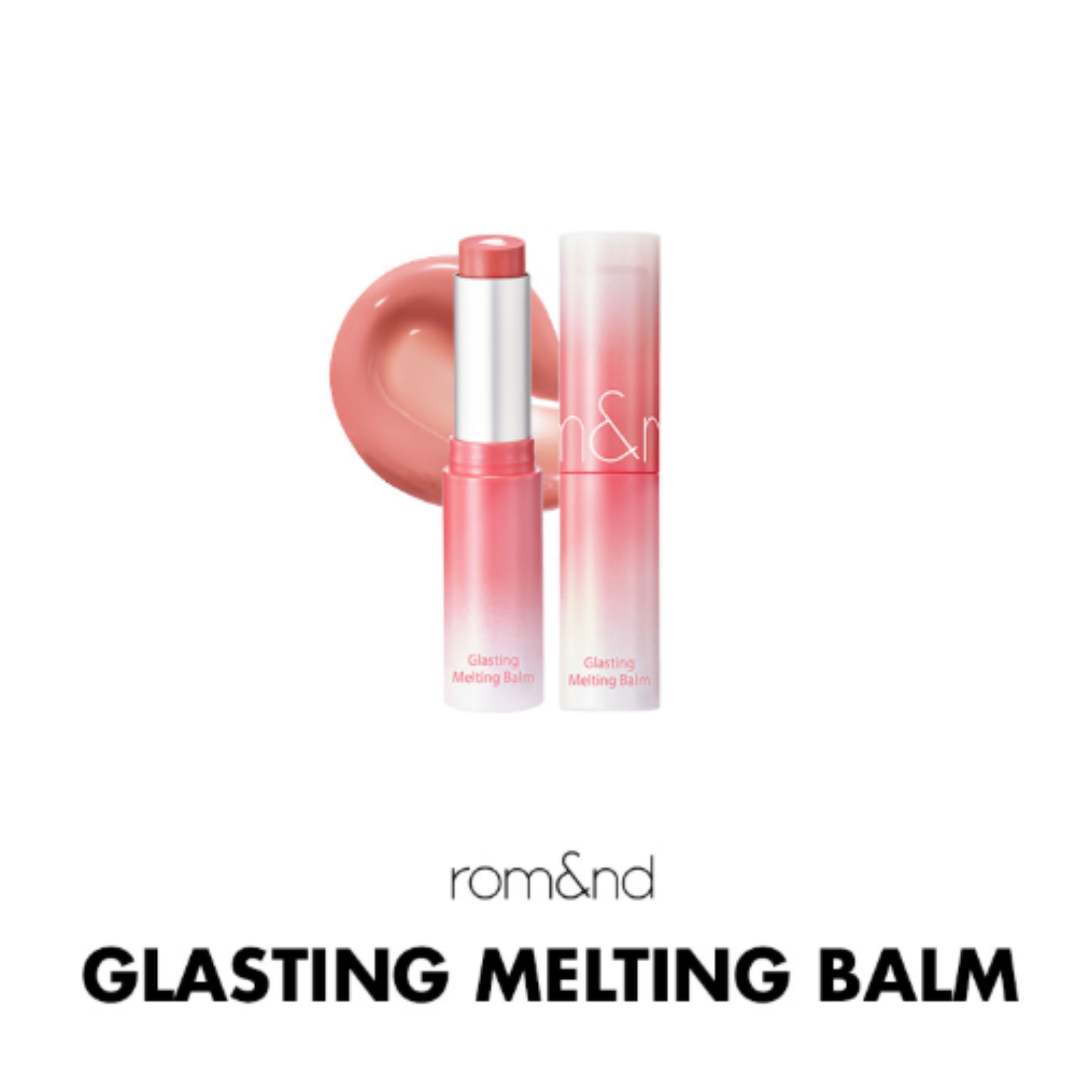 

rom&nd Glasting Melting Balm 3.5g - #18 Bare Heart | High-Shine Hydrating Tinted Lip Balm