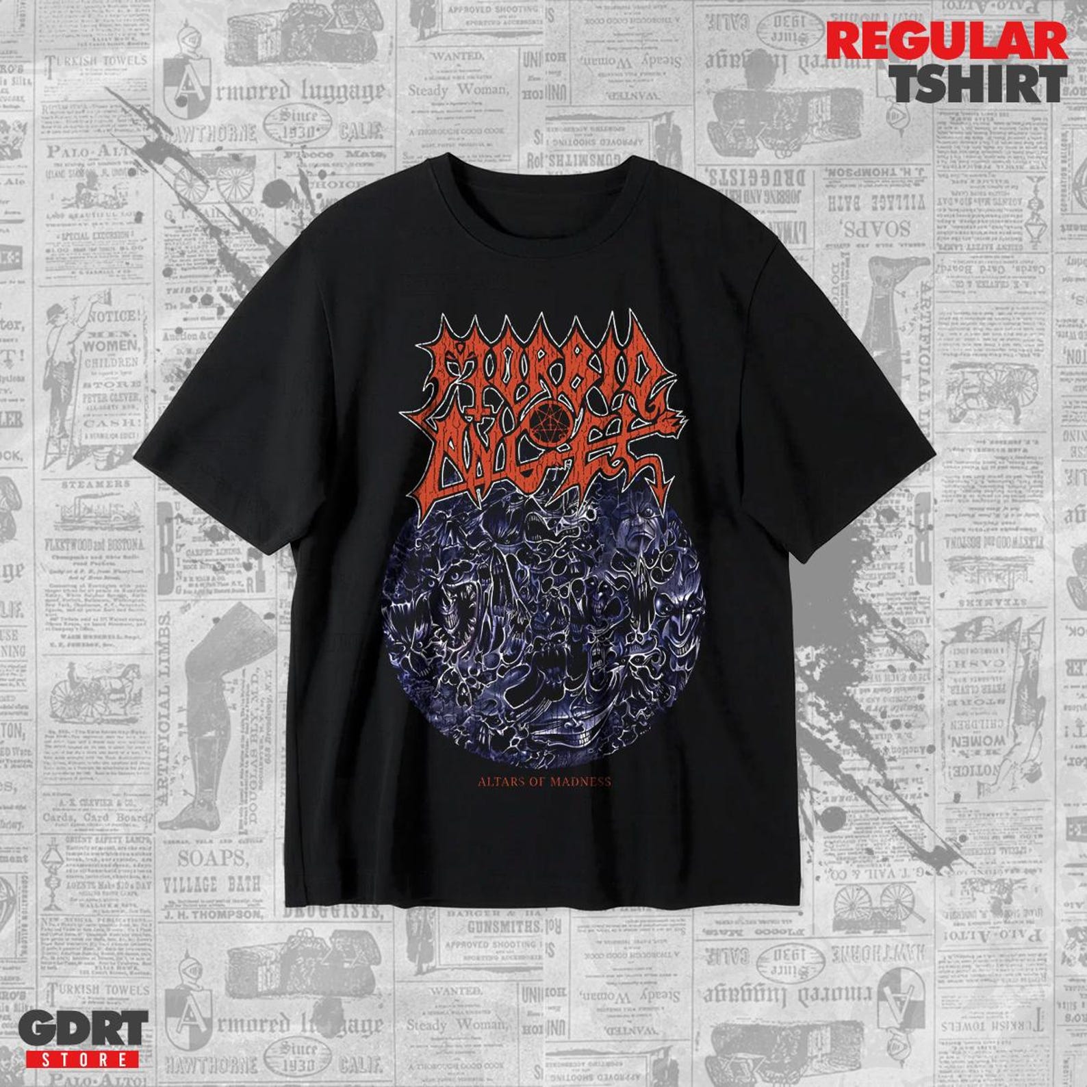 Morbid Angel T shirt - Altars of Madness Unisex Heavy Shirt XL
