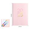 2026 Custom Printed Paper Classic Design Business Agenda Top Pu Leather Diary Hardcover Journal Planner Notebook with Pocket