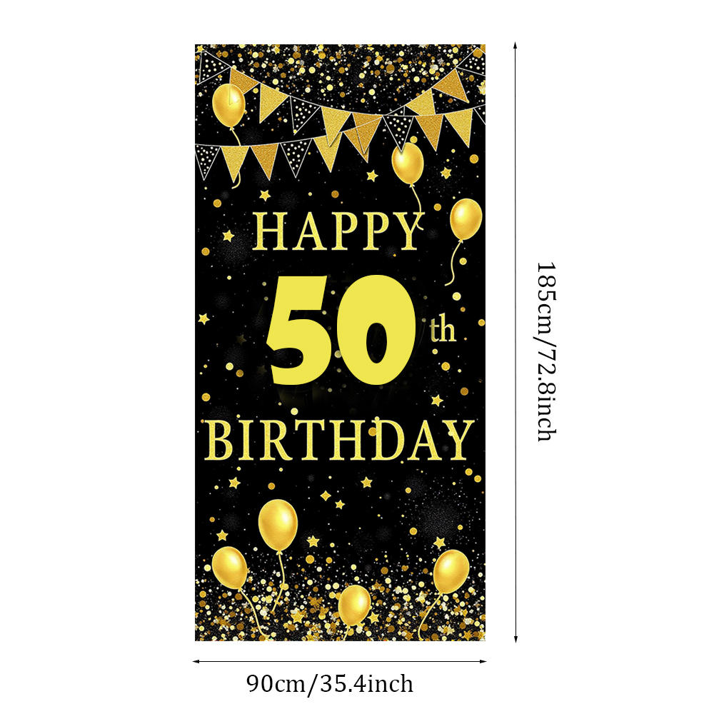 Pink Gold Black Happy Birthday Background Rose Gold Glitter Balloon Birthday Decoration Party Decor Home Photography Backdrop
