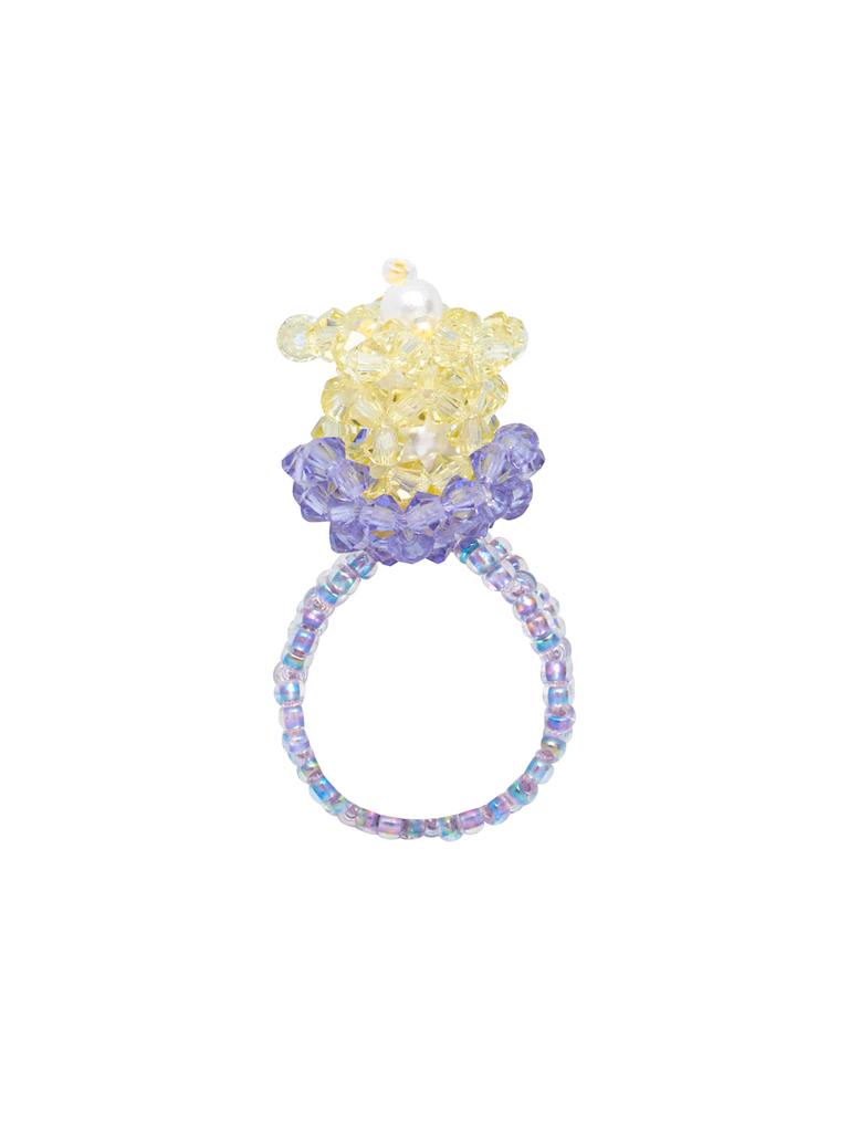 Swingset Tulip Beads Ring (Lemon)