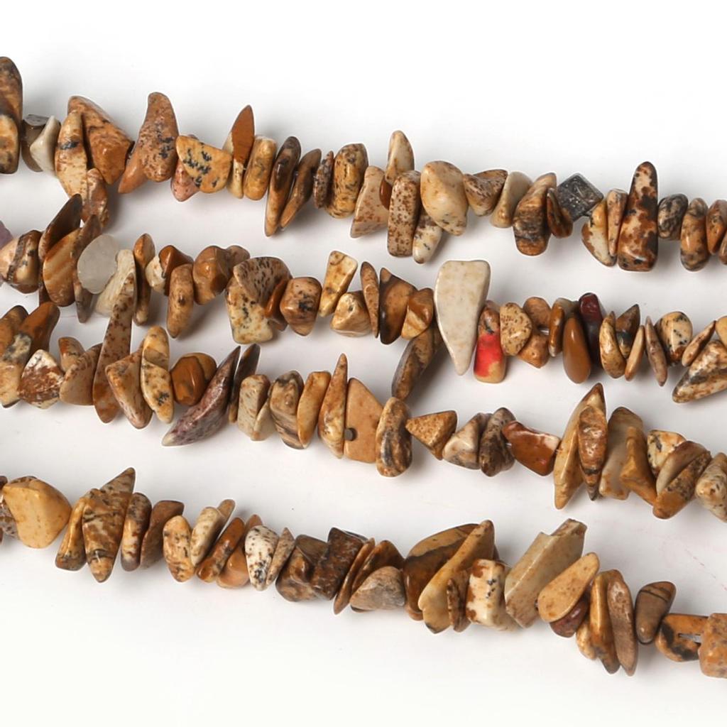 Cuentas de piedra Natural de 3-5mm, cuentas de cristal de ágata, Ojo de Tigre, cuentas de grava irregulares para pulsera DIY, fabricación de joyería, hebra 34