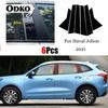 New Arrival 6PCS Window Trim Cover BC Column Sticker Fit For Haval Jolion   Polished Pillar Posts