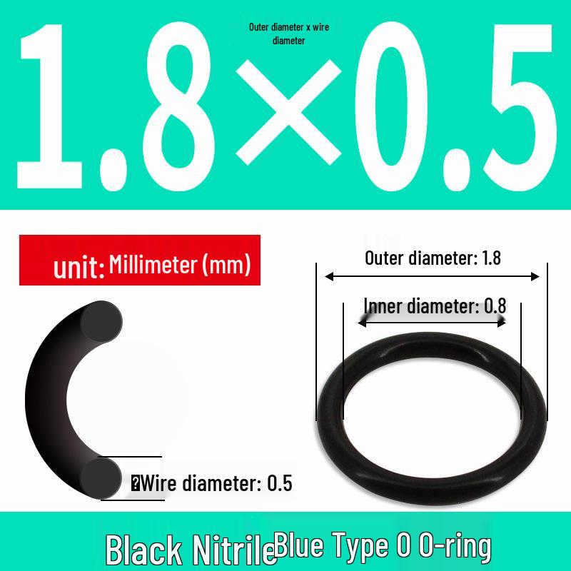 Durable Nitrile Rubber O-Ring, Wire Diameters 0.4-0.8mm, Waterproof & Wear-resistant Sealing Ring