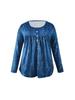 European & American Elegant Plus Size Buttoned Top for Women - Spring/Autumn Fashion