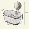 Feb.Suction Cup Wall Mounted Soap Holder Removable Bathroom Dish With Drain Water Movable Soap Box Bathroom Accessories C