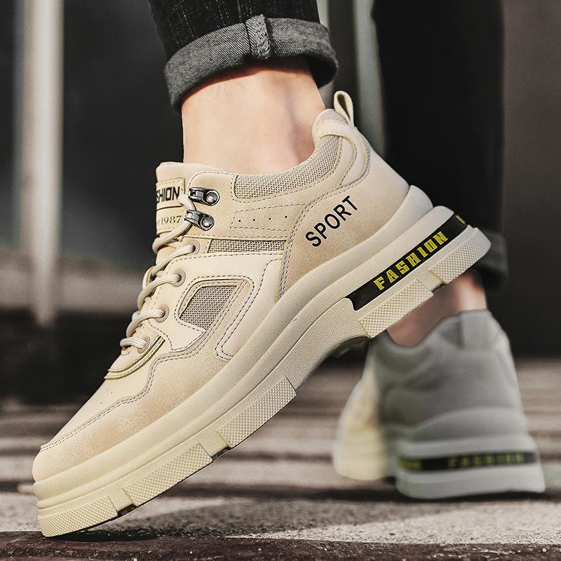 2025 Autumn and Winter New Men's Shoes Fashion Martin Boots Trendy Tooling Shoes Korean Version Low-top Four-season Labor Insurance Casual Shoes Men