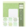 Midori Colored with Stickers and 33284006 Paper, Bi-fold, Envelope, Semi-Transparent, Green,