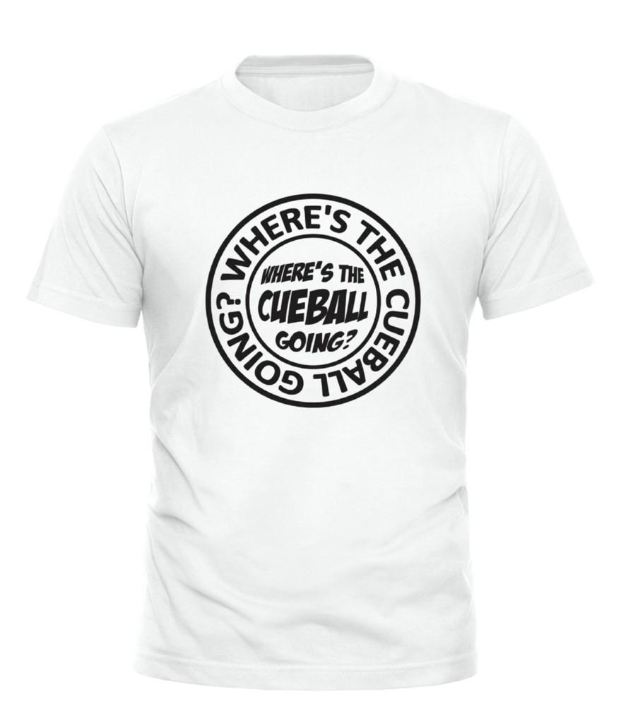 

Snooker Where#039;s The Cue Ball Going Slogan Circular Logo Version TShirt Unisex Unisex T-Shirt S
