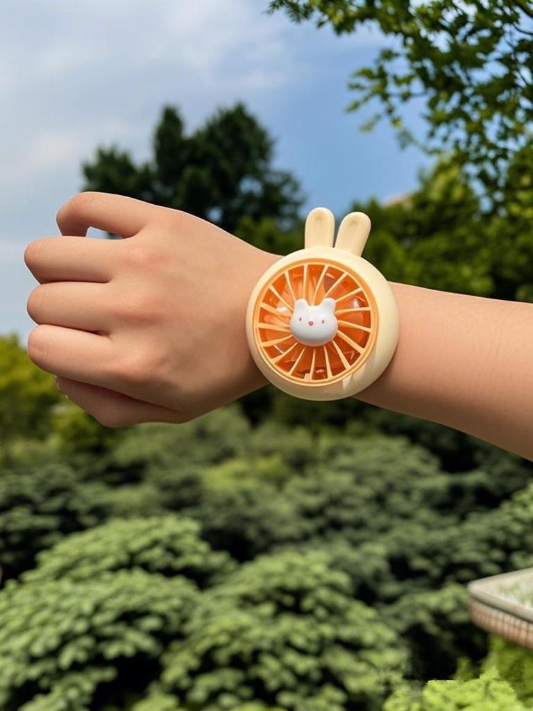 June 1st Children's Day Slap Bracelet Fan: Cute, Portable, Rechargeable, Student Wristband Mini Fan