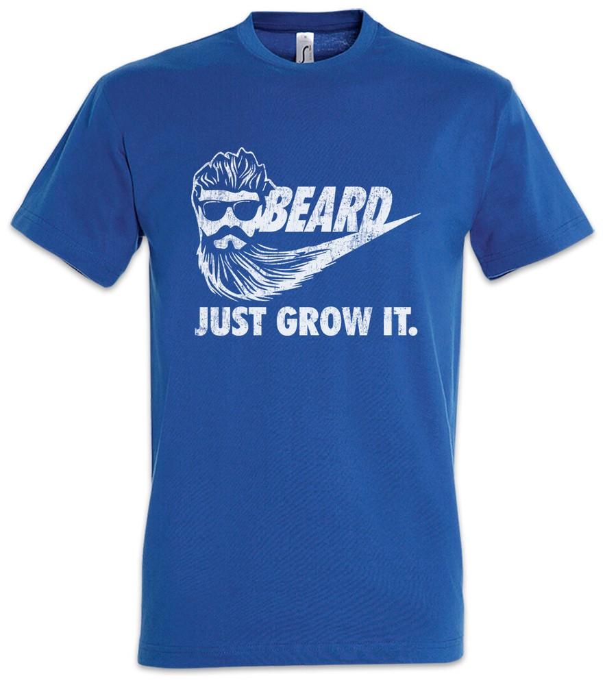 Beard Just Grow It T-Shirt Nerd Geek Fun Hipster Lumberjack
