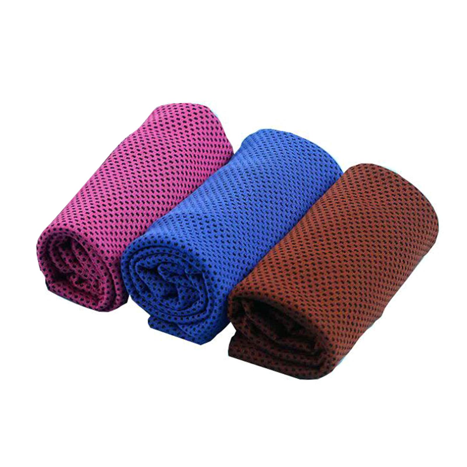 

3Pcs Cooling Towel Soft & Breathable Microfibre Towel Quick Dry Yoga Towel Cooling Towel for Neck & Face Sport Towel красный