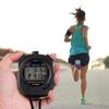 Double Screen Digital Stopwatches with 10 Lap Recorder Sweatproof Design Lightweight ABS Material for Athletic Timing