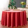 European Style Double Hook Floral Round Tablecloth for Hotel, Restaurant & Wedding Conference Dining Tables