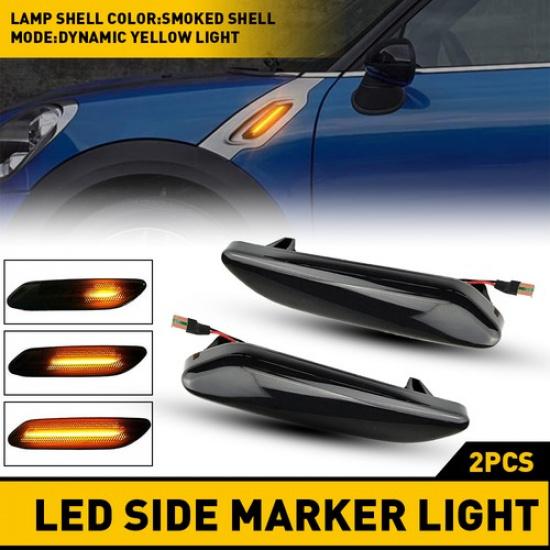 

For 2013-2016 Cooper Mini Paceman Amber Dynamic LED Bumper Side Marker Light
