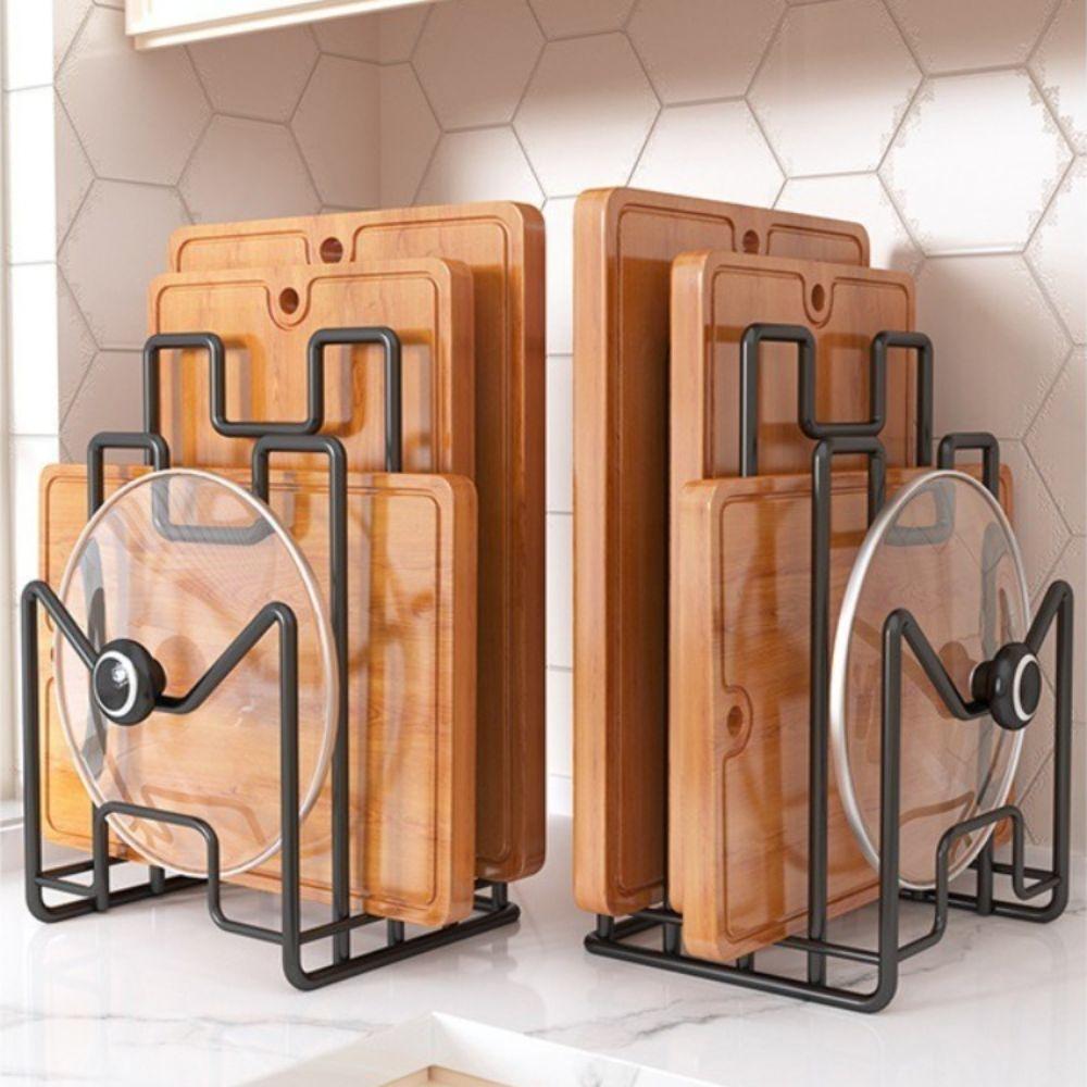 Space Saving Cutting Board Holder Multi Layer Chopping Board Organizer Pot Lid Rack Shelf  Plates