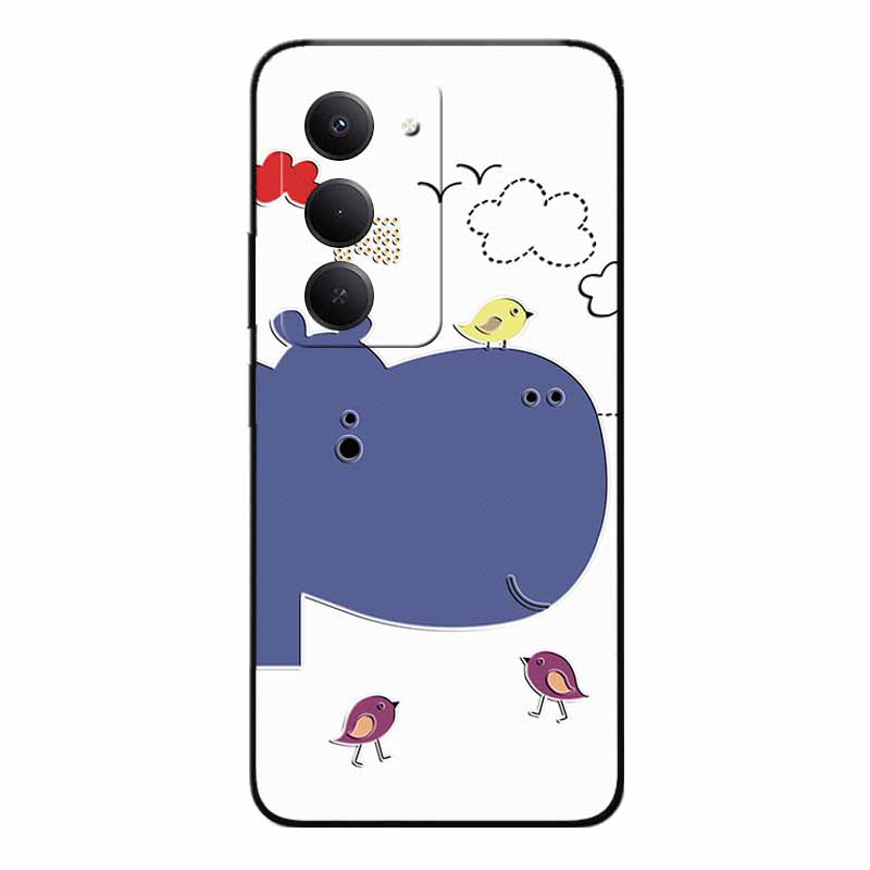 3D Emboss Cases For Redmi 15 5G 4G Relief Emboss Soft Silicone Back Cover For Xiaomi Redmi15 Flower Relief  Funda Redmi 15 4G 5G