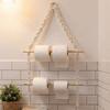 Double-layer Tissue Paper Racks Hand-woven Storage Racks Practical Napkin Hanger  Living Room
