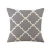 Modern Simple Geometric Pillowcase Gray and White Lines Abstract Linen Print Pillowcase Home Cushion
