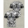 Men's T-Shirt 3D Red Skull Print Short Sleeve Round Neck Casual Streetwear Graphic Tee Top Fashion Summer Clothes For Men Boys Gift