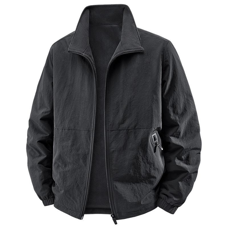 New Autumn and Winter Men's Casual Jacket Jacket Young Collar Jacket Loose Plus Size Jacket