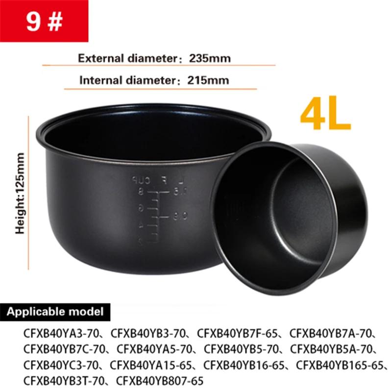 Rice Cooker Inner Container Non Stick Cooking Pot Replacement Accessories Kitchen Food Rice Cooker Liner Inner Pot Accessories