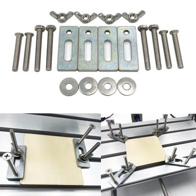 Druckplattenklemmen-Sets CNC-Graviermaschinen-Teil Druckplattenklemmen-Vorrichtung für T-Nut-Arbeitstisch Ersatz