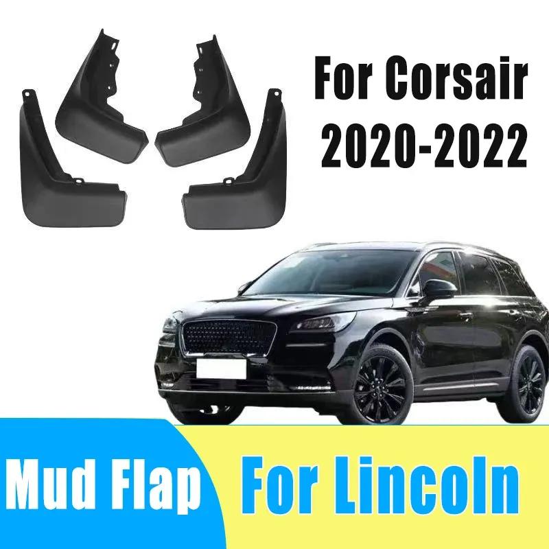 4pcs Auto Tire Mudguard Waterproof Prevent Mud Splashing Car Mud Flap Fender Trim Accessory For Lincoln Corsair -