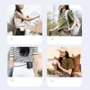 Waist Clip Fan Portable Waist Mounted Cool Fan Rechargeable Mini Waist with 3 Speeds Strong Wearable Clip Belt Fan for Outdoor