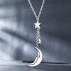 Various Designs Moon Star Stainless Steel Waterproof Adjustable Bracelet Dainty Pendant Necklace Hypoallergenic Fashion Accessories for Women