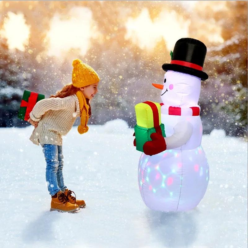 Christmas Inflatable Decorations Outdoor Garden Courtyard Decoration Large Snowman Santa Claus Christmas Tree Inflatable Toys