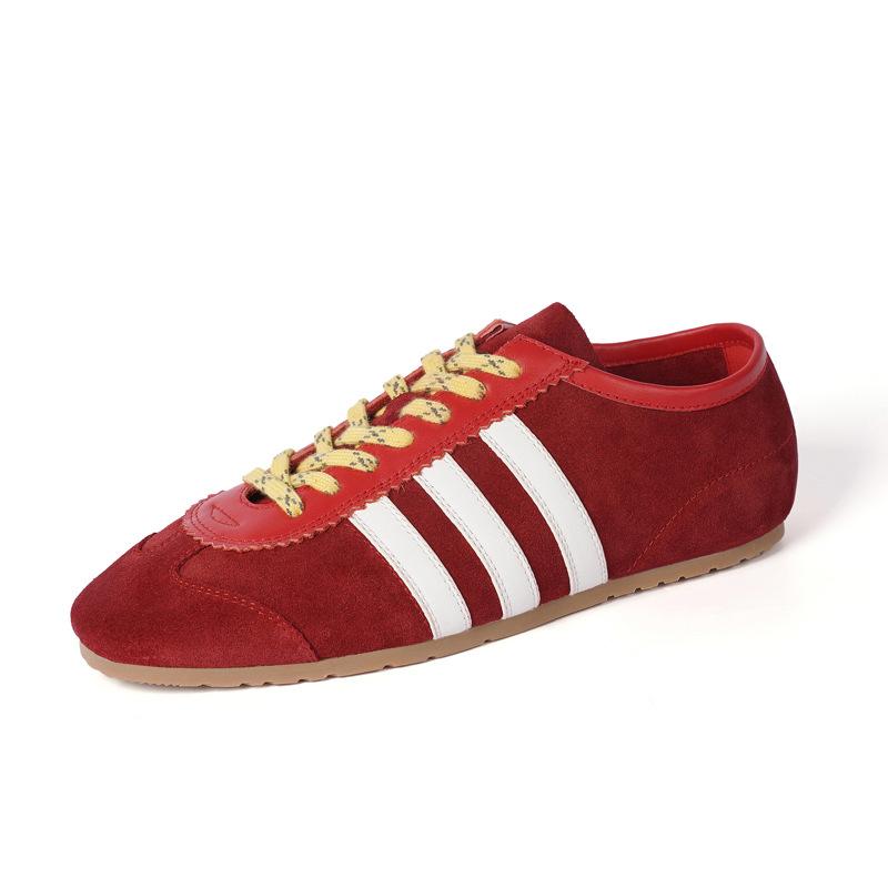 

Женская повседневная обувь на платформе Женская обувь Детская кожаная повседневная обувь на платформе Женская обувь из красной коровьей кожи 39 темно-красного