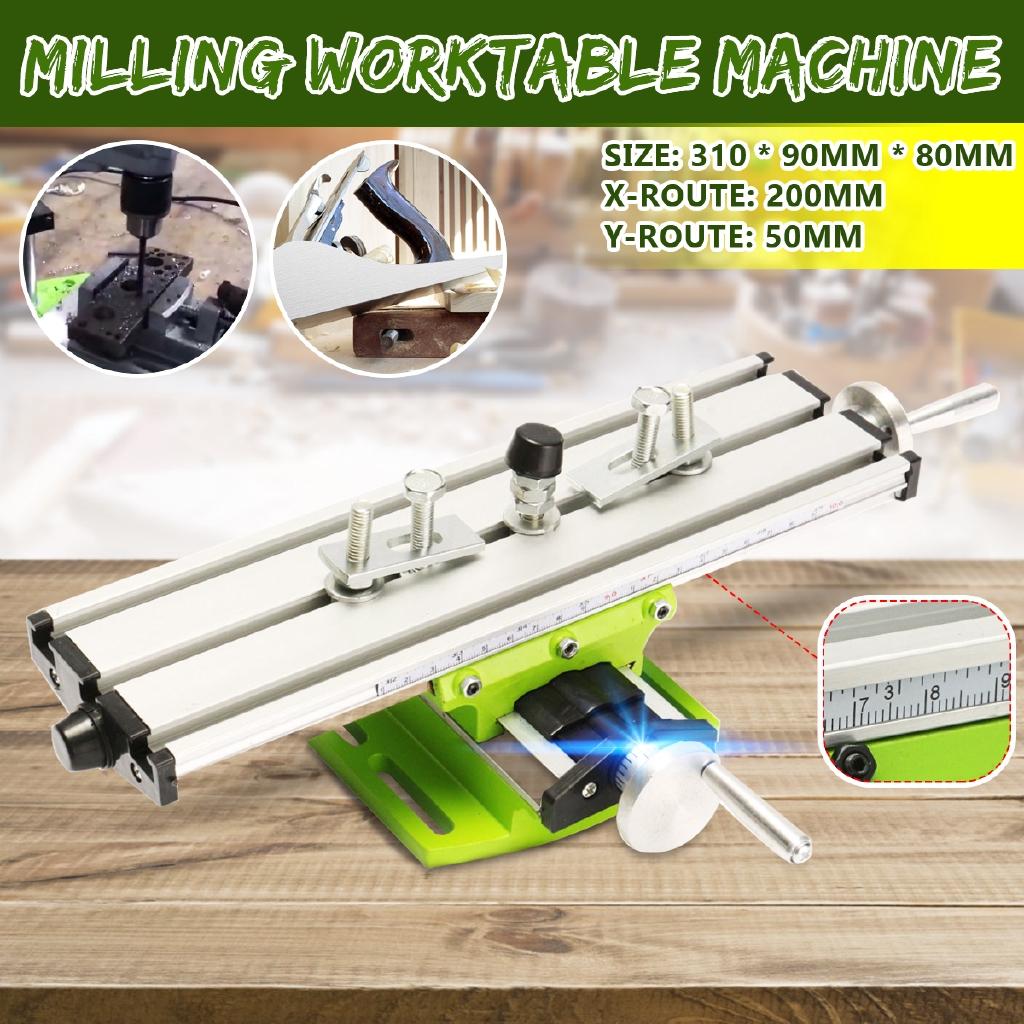 New Working Slide Table Vise Fixture Adjustment Worktable w/Plat Nose Pliers For Bench Drill Multifunction Milling Machine 310 * 90mm * 80mm