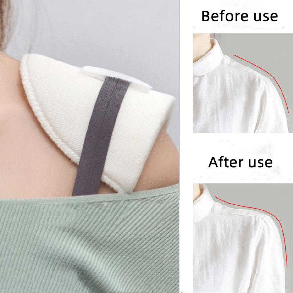 

2Pcs Sponge Shoulder Pad Unisex Anti-slip Shoulder Artifact Overcoat T-Shirt Clothes DIY Apparel Sewing Ingredients Accessories Black