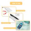 200Pcs Name Labels Writable Iron On Clothing Labels Washable White Sewing Woven Custom Name Cloth Stickers for School Camp