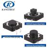 Black Eco-Friendly 12x12 Multi-Height Direct Plug-in 4-Pin Tactile Button Switch