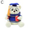 18cm Doctor Teddy Bear Plush Toy Graduation Memorial Gift Bear Toy Knowledgeable Trend Graduation Bear Pillow Plush Decorat Q0c0