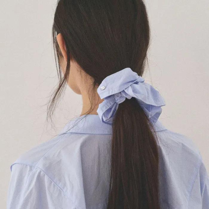 PEPE SCRUNCHIE_PURE BLUE