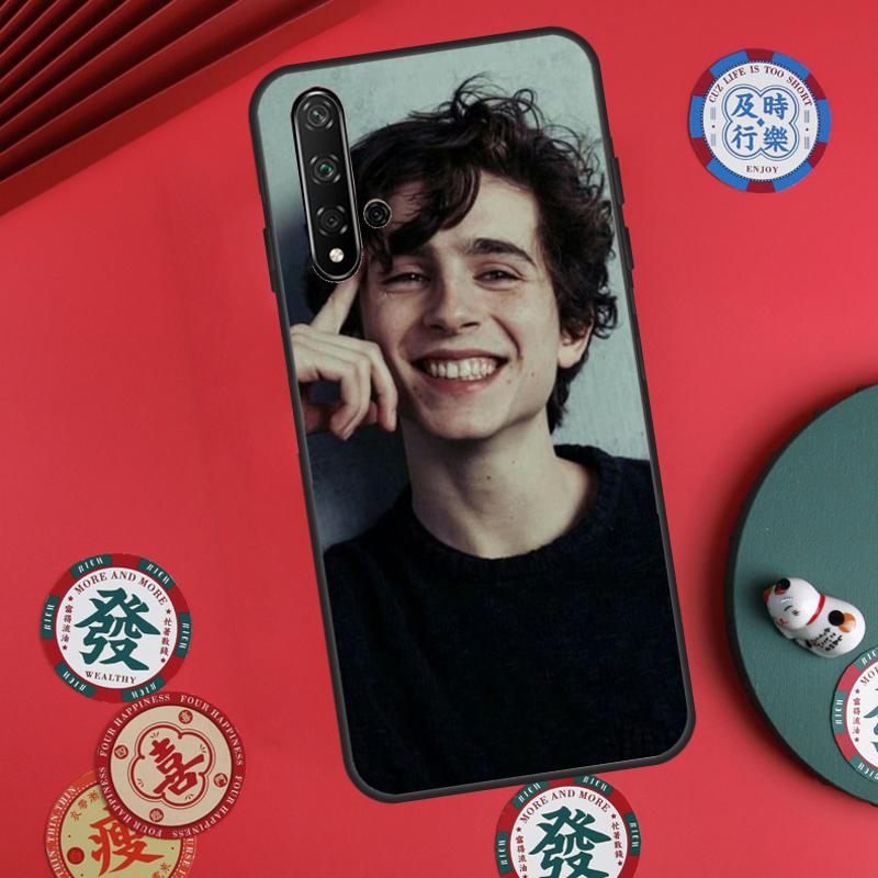 Timothee Chalamet Actor For Huawei Nova 12s 7i 8i 11i 12i Y73 Y70 Y90 Y60 Y72 Y61 Y91 9 10 SE P30 Pro P40 Lite Case