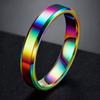 Stainless Steel Ring, Non-fading, Instagram-style Matte Finish, Trendy Men’s Ring with a Niche Design, Minimalist Titanium Steel Band.