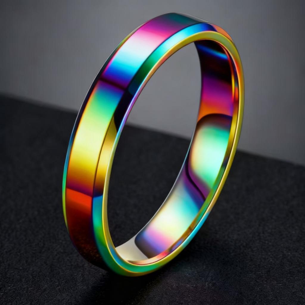 Stainless Steel Ring, Non-fading, Instagram-style Matte Finish, Trendy Men’s Ring with a Niche Design, Minimalist Titanium Steel Band.