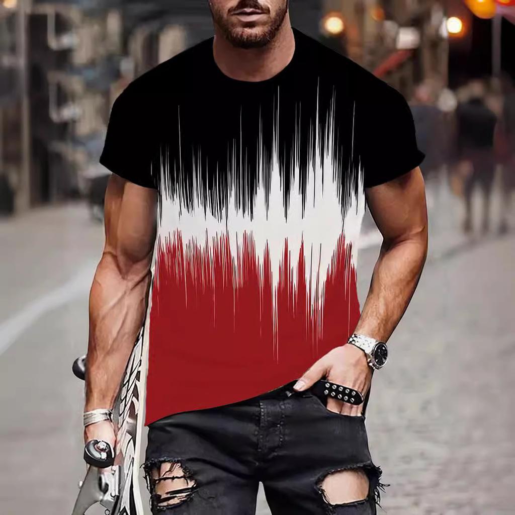 Summer Funny Casual Style For Men 3D Printed Men's T Shirts Fashion O-Neck Short Sleeve Sportswear Streetwear Oversized Tops
