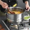 304 Extra silný nerezový dvouvrstvý napařovač: Velký hrnec na polévku, vaření v páře ryb, kompatibilní s indukčními a plynovými sporáky