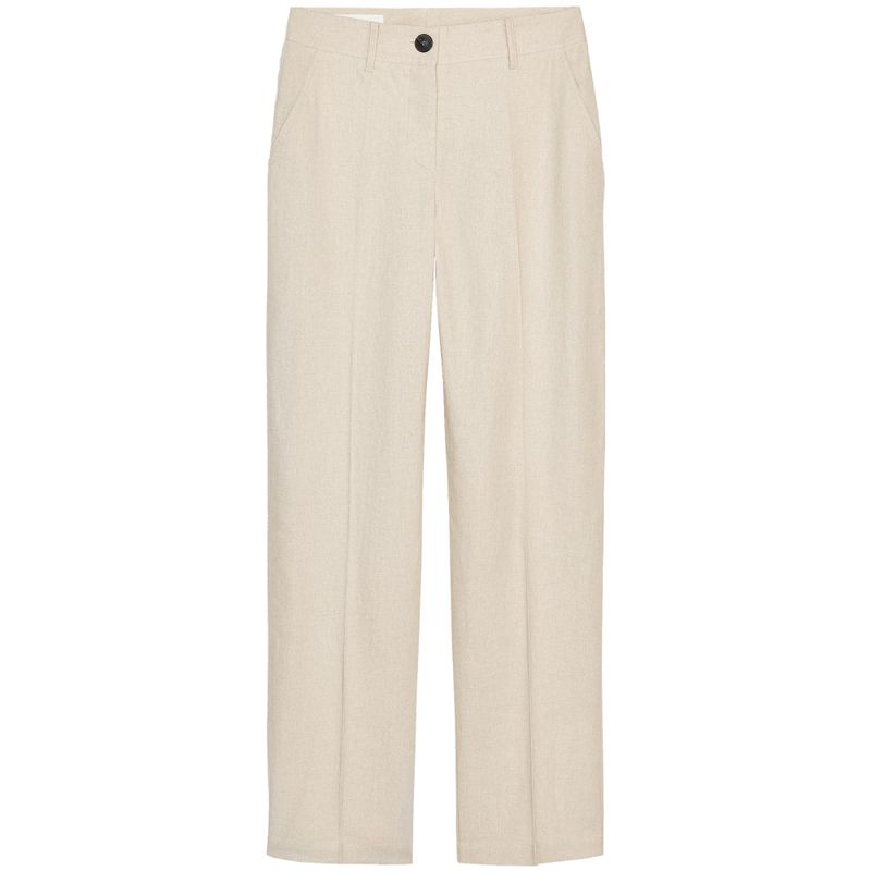 Zaprha 2025 New Arrival American Fashion Casual Linen Blended Straight-Leg Pants Women's Drooping Slimming 3046075