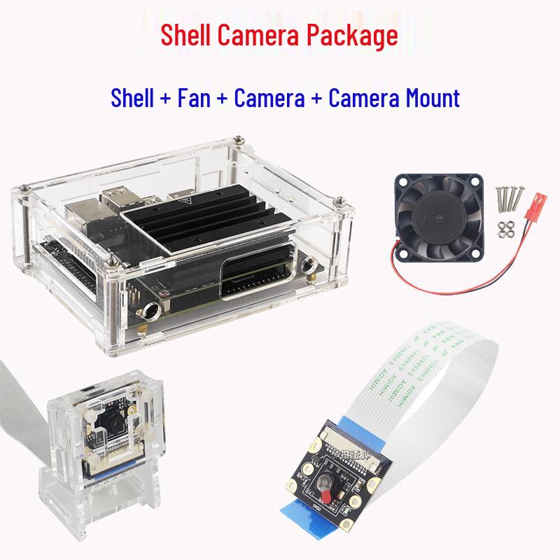 NVIDIA Jetson Nano 2GB Acrylic Case with Fan & Camera Kit (A02/B01)