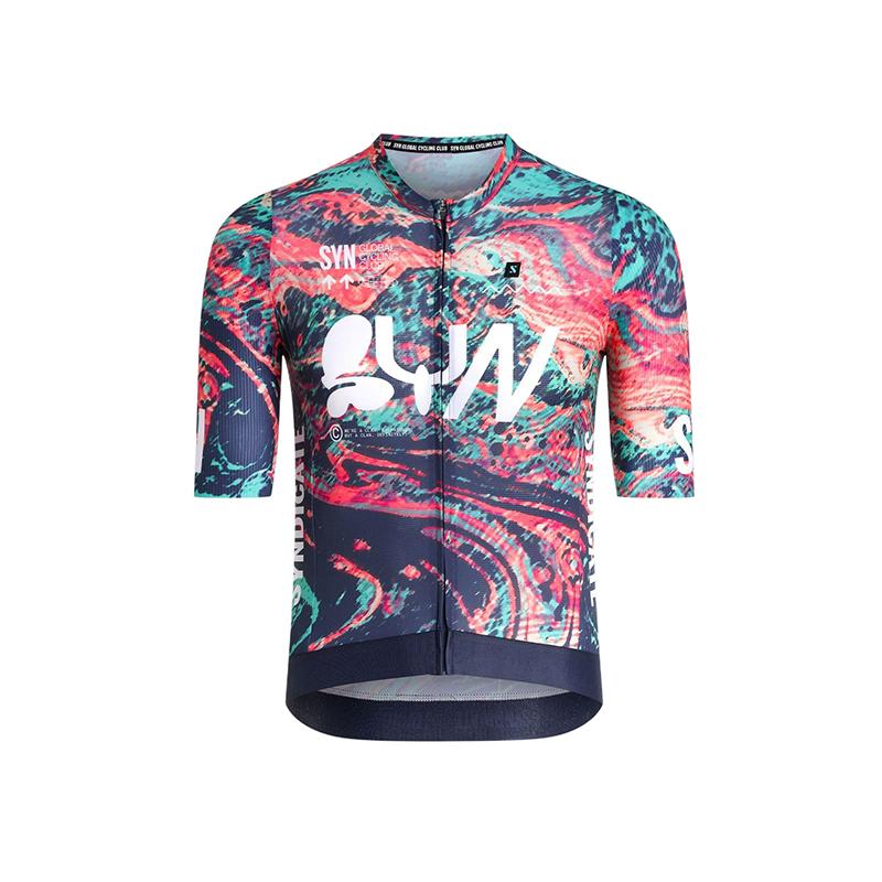 

SYN Men Cycling Jersey Cycling Racing Tops Short Sleeve Bike Jersey Road Cycling Shirts Summer Bicycle Jerseys New S бежевый