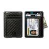RFID Blocking PU Coin Purse 8 Slots Simple Card Case Elegant Leather Credit ID Card Holder  Travel