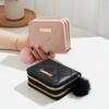 New Iron Standard Decorative Women's Rhombus Clutch Change Bag Double-layer Casual Bag Wallet Short Piece