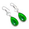 Chrome Diopside Gemstone Handmade 925 Sterling Silver Jewelry Earring 2.17" GK-5175