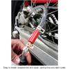 1Pair Brake Bleeder Hose, One Way Check Valve Tube Brake Bleeder Hose Set 6MM Long Lasting Bleeding Tool Kit Universal For Motorcycle Car